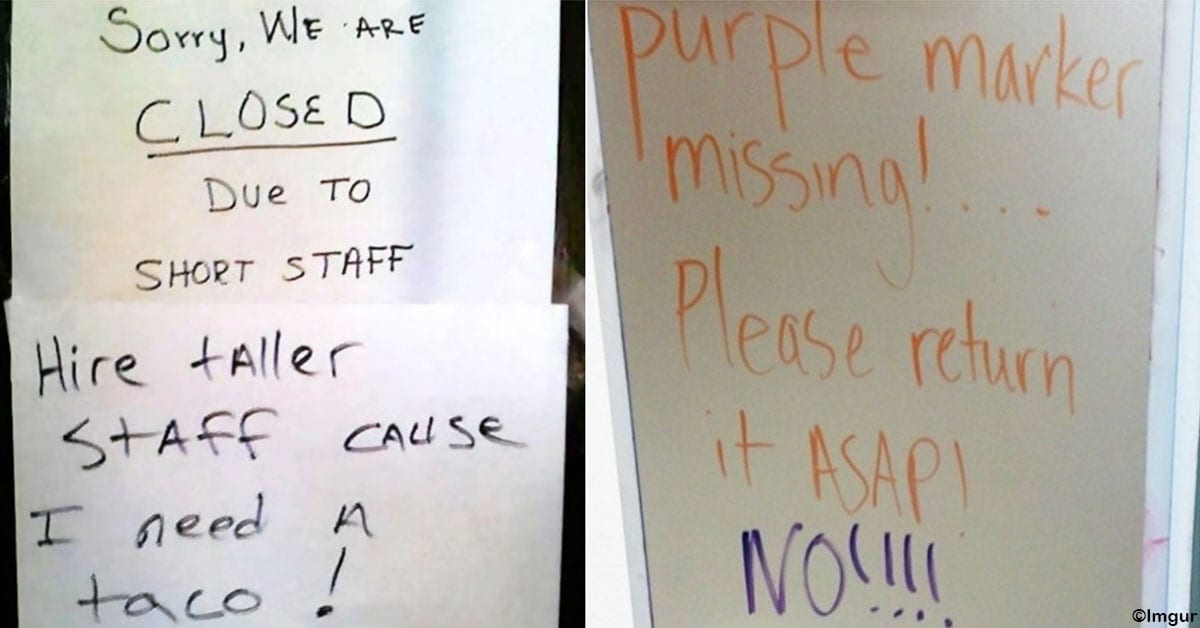 20 Hilarious Responses to Public Notes