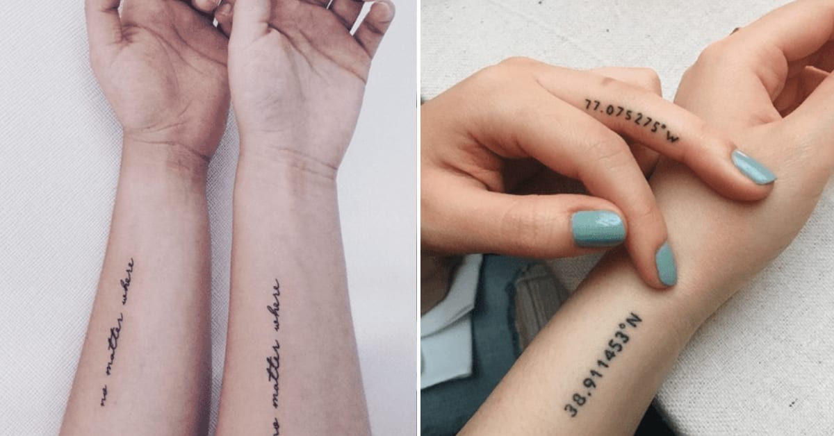 20 Matching Tattoos That Are Great For Siblings And Best Friends