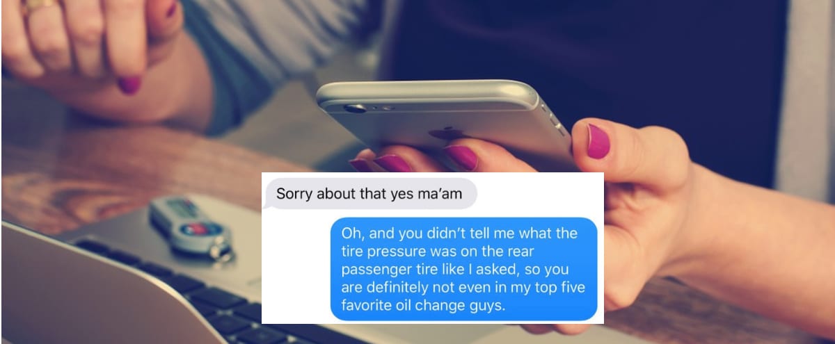 Woman Shuts Down Employee From Jiffy Lube for Sending Inappropriate ...