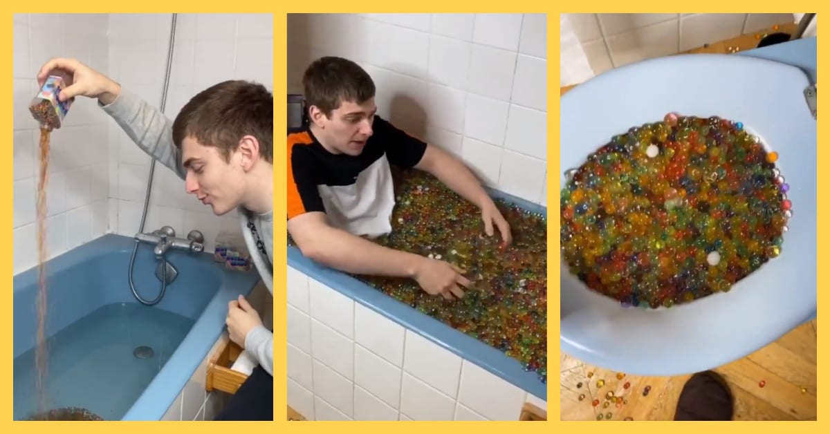 Guy Accidentally Ruins Plumbing in Entire Building After Filling His Bathtub With Orbeez