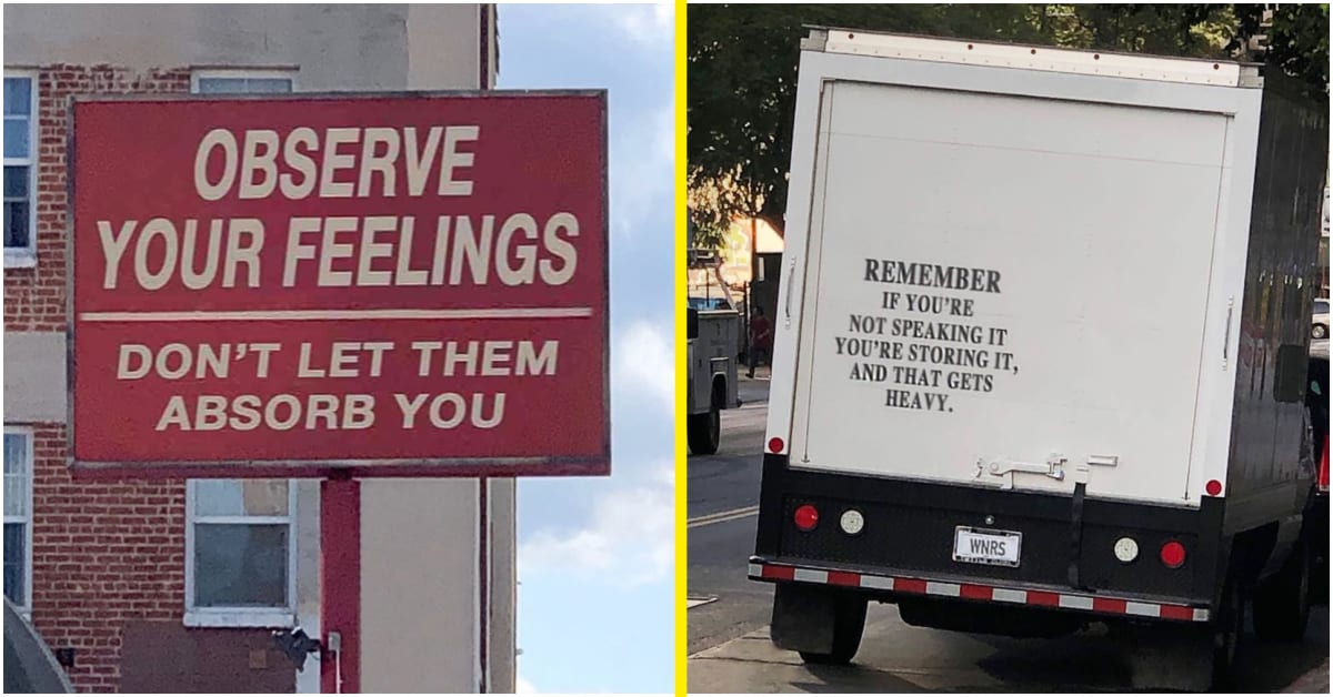 This Instagram Account Shares Inspirational Signs In Hopes To Bring ...